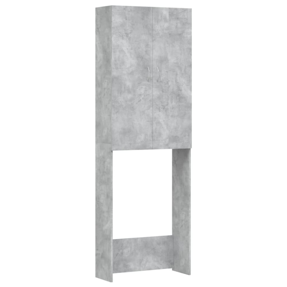 vidaXL Dulap mașină de spălat, gri beton, 64x25,5x190 cm