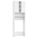 vidaXL Dulap mașina de spălat, alb, 64x25,5x190 cm vidaXL Dulap mașina de spălat, alb, 64x25,5x190 cm