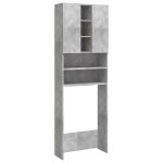 vidaXL Dulap mașină de spălat, gri beton, 64x25,5x190 cm vidaXL Dulap mașină de spălat, gri beton, 64x25,5x190 cm