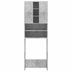 vidaXL Dulap mașină de spălat, gri beton, 64x25,5x190 cm vidaXL Dulap mașină de spălat, gri beton, 64x25,5x190 cm