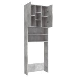 vidaXL Dulap mașină de spălat, gri beton, 64x25,5x190 cm vidaXL Dulap mașină de spălat, gri beton, 64x25,5x190 cm