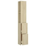 vidaXL Dulap de baie, stejar sonoma, 25x26,5x170 cm, lemn prelucrat vidaXL Dulap de baie, stejar sonoma, 25x26,5x170 cm, lemn prelucrat