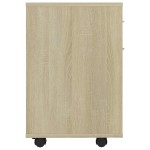 vidaXL Dulap cu roți, stejar sonoma, 45x38x54 cm, PAL vidaXL Dulap cu roți, stejar sonoma, 45x38x54 cm, PAL