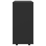 vidaXL Dulap cu roți, negru, 60x35x75 cm, PAL