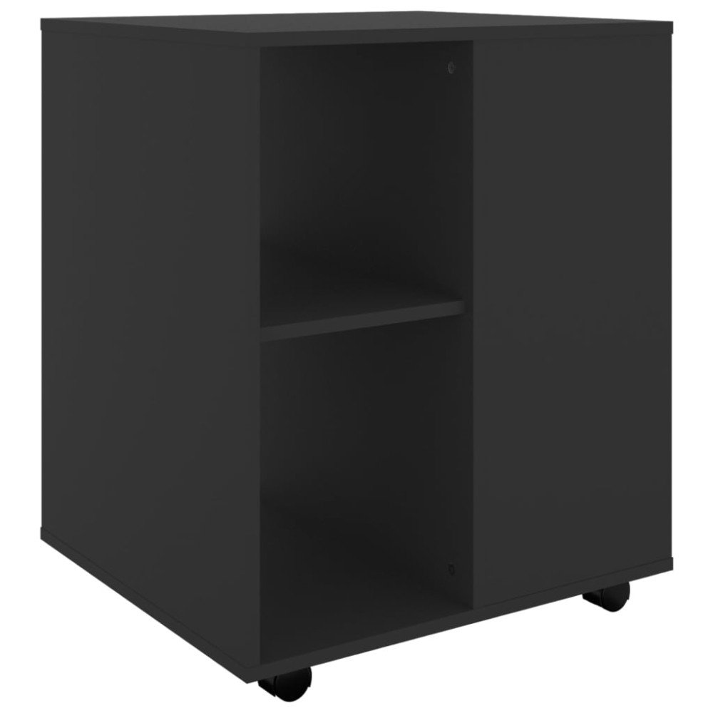 vidaXL Dulap cu roți, negru, 60x53x72 cm, PAL