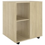 vidaXL Dulap cu roți, stejar sonoma, 60x53x72 cm, PAL