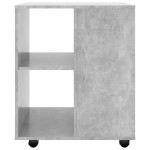 vidaXL Dulap cu roți, gri beton, 60x53x72 cm, PAL vidaXL Dulap cu roți, gri beton, 60x53x72 cm, PAL
