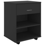 vidaXL Dulap cu roți, negru, 46x36x59 cm, PAL