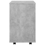 vidaXL Dulap cu roți, gri beton, 46x36x59 cm, PAL