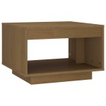 vidaXL Măsuță de cafea, maro miere, 50x50x33,5 cm, lemn masiv de pin vidaXL Măsuță de cafea, maro miere, 50x50x33,5 cm, lemn masiv de pin