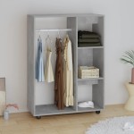 vidaXL Șifonier, gri beton, 80x40x110 cm, PAL vidaXL Șifonier, gri beton, 80x40x110 cm, PAL