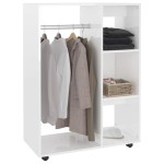 vidaXL Șifonier, alb extralucios, 80x40x110 cm, PAL vidaXL Șifonier, alb extralucios, 80x40x110 cm, PAL