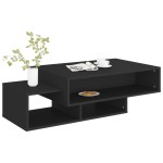 vidaXL Măsuță de cafea, negru, 105x55x32 cm, lemn prelucrat vidaXL Măsuță de cafea, negru, 105x55x32 cm, lemn prelucrat