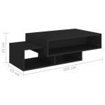 vidaXL Măsuță de cafea, negru, 105x55x32 cm, lemn prelucrat vidaXL Măsuță de cafea, negru, 105x55x32 cm, lemn prelucrat