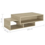 vidaXL Măsuță de cafea, stejar sonoma, 105x55x32 cm, lemn prelucrat vidaXL Măsuță de cafea, stejar sonoma, 105x55x32 cm, lemn prelucrat