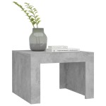 vidaXL Măsuță de cafea, gri beton, 50x50x35 cm, lemn prelucrat vidaXL Măsuță de cafea, gri beton, 50x50x35 cm, lemn prelucrat