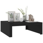 vidaXL Măsuță de cafea, negru, 100x100x35 cm, lemn prelucrat vidaXL Măsuță de cafea, negru, 100x100x35 cm, lemn prelucrat