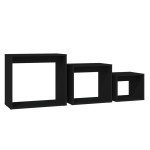 vidaXL Măsuțe suprapuse, 3 buc., negru, PAL