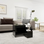 vidaXL Mese suprapuse, 3 buc., negru, lemn prelucrat