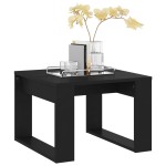vidaXL Masă laterală, negru, 50x50x35 cm, PAL vidaXL Masă laterală, negru, 50x50x35 cm, PAL