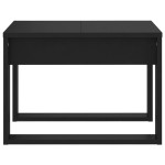 vidaXL Masă laterală, negru, 50x50x35 cm, PAL vidaXL Masă laterală, negru, 50x50x35 cm, PAL