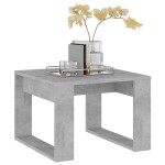vidaXL Masă laterală, gri beton, 50x50x35 cm, PAL vidaXL Masă laterală, gri beton, 50x50x35 cm, PAL