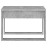 vidaXL Masă laterală, gri beton, 50x50x35 cm, PAL vidaXL Masă laterală, gri beton, 50x50x35 cm, PAL