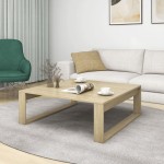 vidaXL Măsuță de cafea, stejar sonoma, 100x100x35 cm, lemn prelucrat vidaXL Măsuță de cafea, stejar sonoma, 100x100x35 cm, lemn prelucrat
