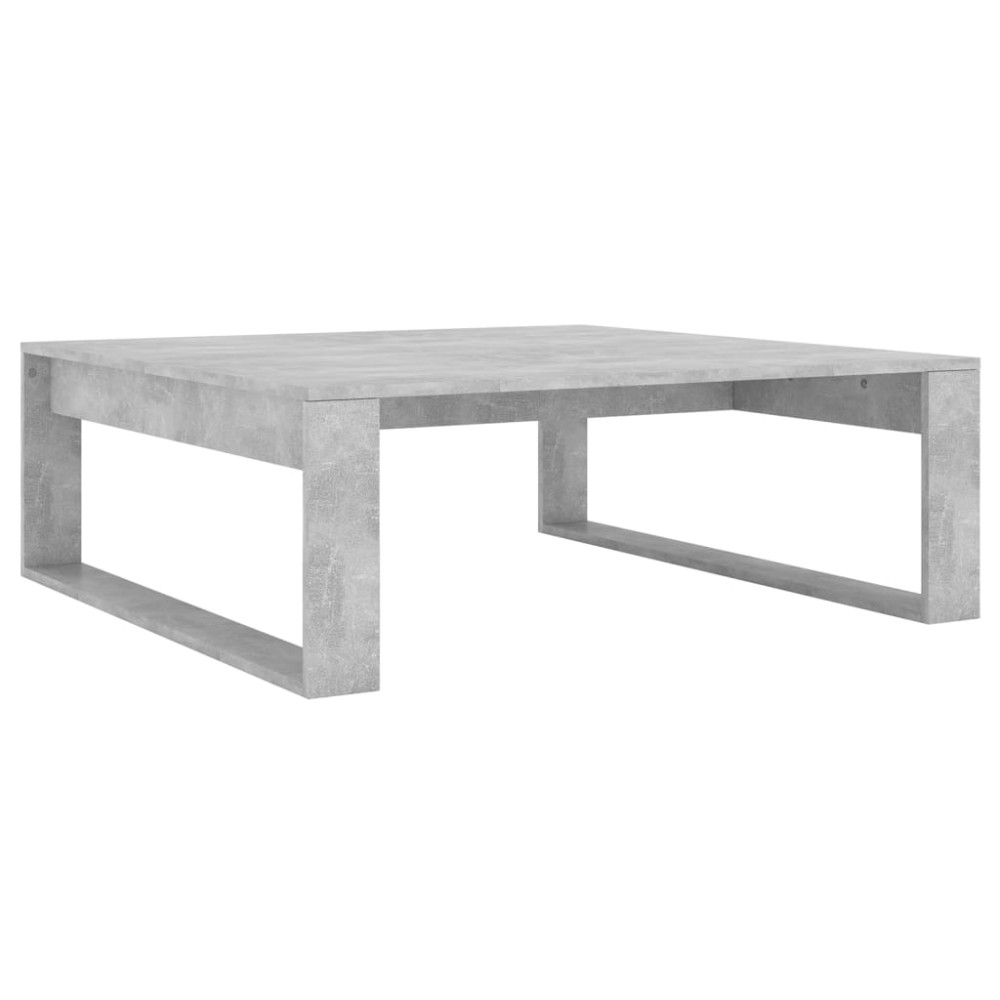 vidaXL Măsuță de cafea, gri beton, 100x100x35 cm, lemn prelucrat