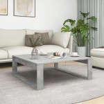 vidaXL Măsuță de cafea, gri beton, 100x100x35 cm, lemn prelucrat vidaXL Măsuță de cafea, gri beton, 100x100x35 cm, lemn prelucrat
