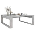 vidaXL Măsuță de cafea, gri beton, 100x100x35 cm, lemn prelucrat vidaXL Măsuță de cafea, gri beton, 100x100x35 cm, lemn prelucrat