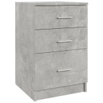 vidaXL Noptieră, gri beton, 40x40x63 cm, lemn compozit