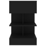 vidaXL Noptiere, 2 buc., negru, 40x35x65 cm vidaXL Noptiere, 2 buc., negru, 40x35x65 cm