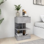vidaXL Noptiere, 2 buc., gri beton, 40x35x65 cm vidaXL Noptiere, 2 buc., gri beton, 40x35x65 cm