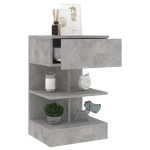 vidaXL Noptiere, 2 buc., gri beton, 40x35x65 cm vidaXL Noptiere, 2 buc., gri beton, 40x35x65 cm