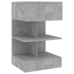 vidaXL Noptiere, 2 buc., gri beton, 40x35x65 cm vidaXL Noptiere, 2 buc., gri beton, 40x35x65 cm