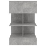 vidaXL Noptiere, 2 buc., gri beton, 40x35x65 cm vidaXL Noptiere, 2 buc., gri beton, 40x35x65 cm