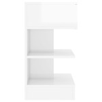 vidaXL Noptiere, 2 buc., alb extralucios, 40x35x65 cm vidaXL Noptiere, 2 buc., alb extralucios, 40x35x65 cm