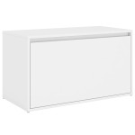 vidaXL Bancă de hol, alb, 80x40x45 cm, PAL vidaXL Bancă de hol, alb, 80x40x45 cm, PAL