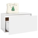 vidaXL Bancă de hol, alb, 80x40x45 cm, PAL vidaXL Bancă de hol, alb, 80x40x45 cm, PAL