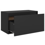 vidaXL Bancă de hol, negru, 80x40x45 cm, PAL vidaXL Bancă de hol, negru, 80x40x45 cm, PAL