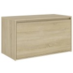 vidaXL Bancă de hol, stejar sonoma, 80x40x45 cm, PAL vidaXL Bancă de hol, stejar sonoma, 80x40x45 cm, PAL
