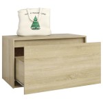 vidaXL Bancă de hol, stejar sonoma, 80x40x45 cm, PAL vidaXL Bancă de hol, stejar sonoma, 80x40x45 cm, PAL