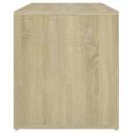 vidaXL Bancă de hol, stejar sonoma, 80x40x45 cm, PAL vidaXL Bancă de hol, stejar sonoma, 80x40x45 cm, PAL