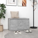 vidaXL Bancă de hol, gri beton, 80x40x45 cm, PAL vidaXL Bancă de hol, gri beton, 80x40x45 cm, PAL