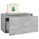 vidaXL Bancă de hol, gri beton, 80x40x45 cm, PAL vidaXL Bancă de hol, gri beton, 80x40x45 cm, PAL