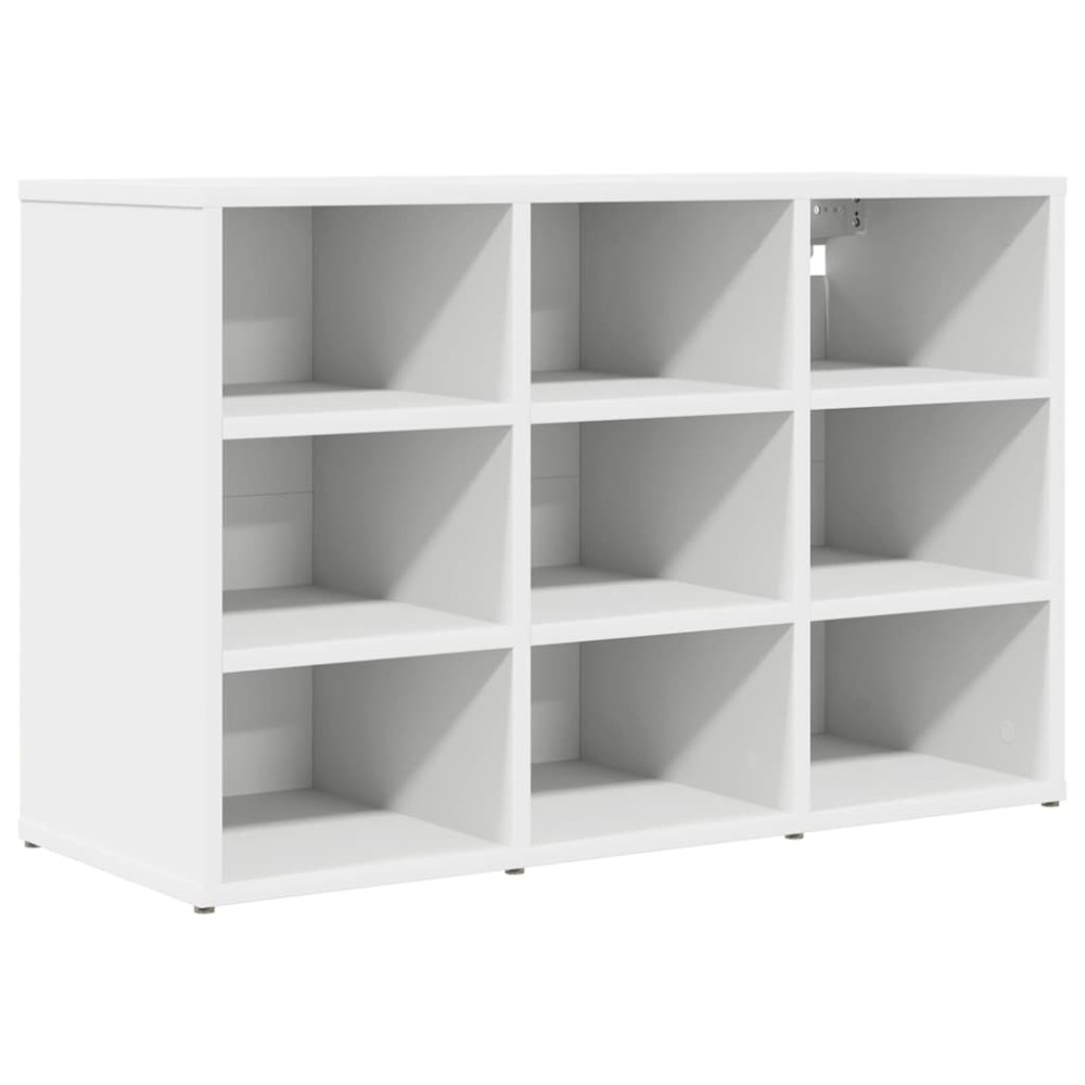 vidaXL Dulap pentru pantofi cu raft Alb 103x30x51 cm Lemn compozit