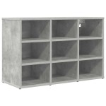 vidaXL Dulap pentru pantofi Gri beton 103x30x51 cm Lemn compozit vidaXL Dulap pentru pantofi Gri beton 103x30x51 cm Lemn compozit