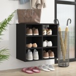 vidaXL Dulap de pantofi, negru, 52,5x30x50 cm vidaXL Dulap de pantofi, negru, 52,5x30x50 cm