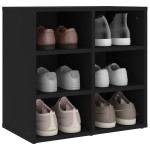 vidaXL Dulap de pantofi, negru, 52,5x30x50 cm vidaXL Dulap de pantofi, negru, 52,5x30x50 cm